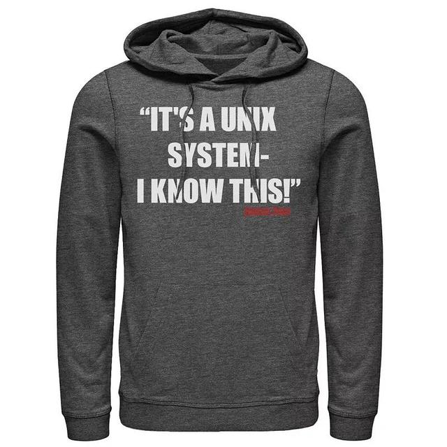 Mens Jurassic Park Its A Unix-System I know This Hoodie Blue Product Image