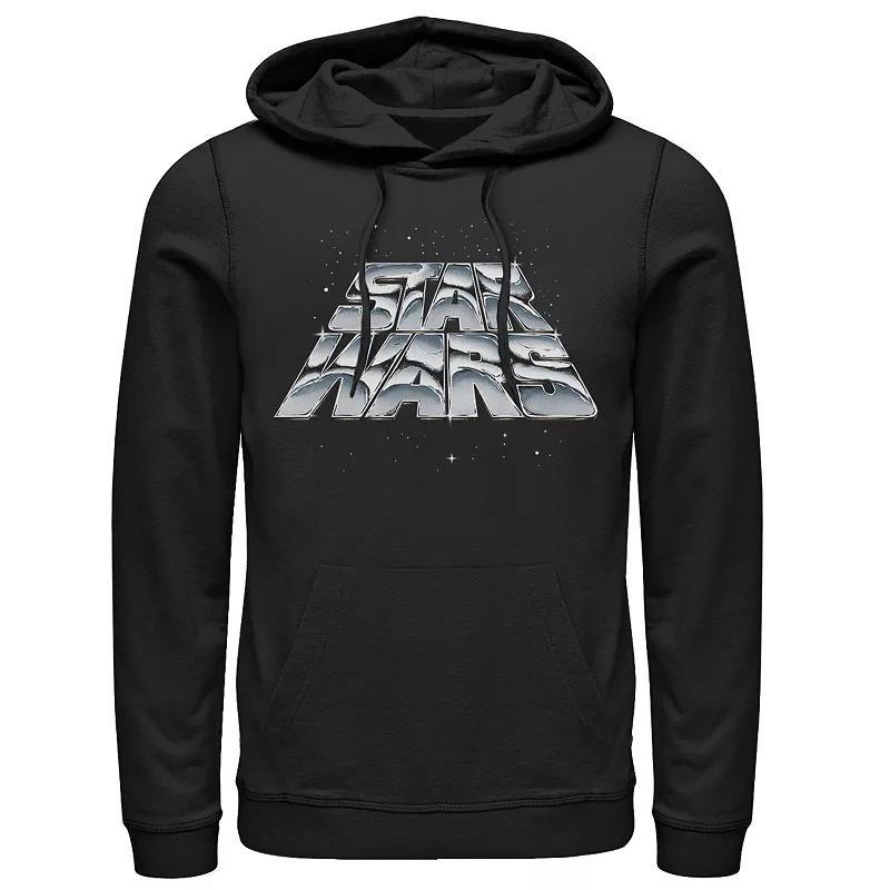 Mens Star Wars Slanting Chrome Logo Hoodie Product Image