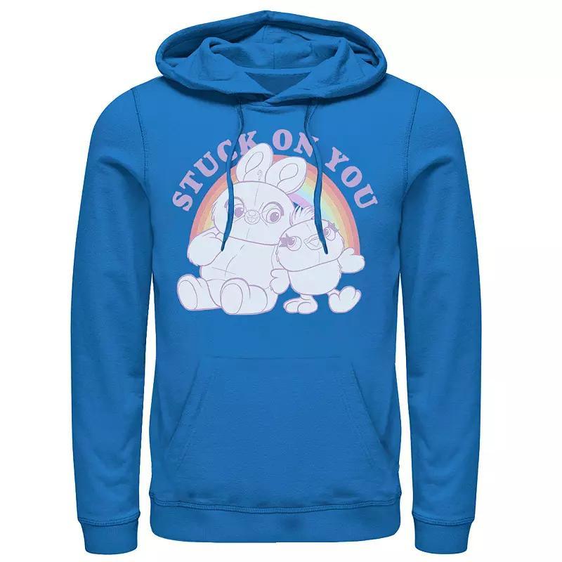 Mens Disney / Pixar Toy Story 4 Ducky & Bunny Stuck On You Pullover Hoodie Med Blue Product Image