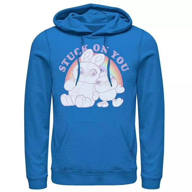 Mens Disney / Pixar Toy Story 4 Ducky & Bunny Stuck On You Pullover Hoodie Med Blue Product Image