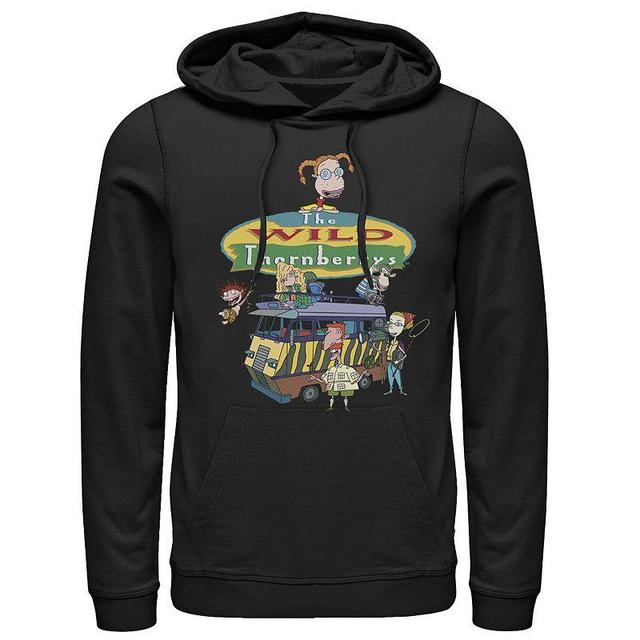 Mens Nickelodeon Wild Thornberries Family RV Gathering Logo Hoodie Blue Product Image