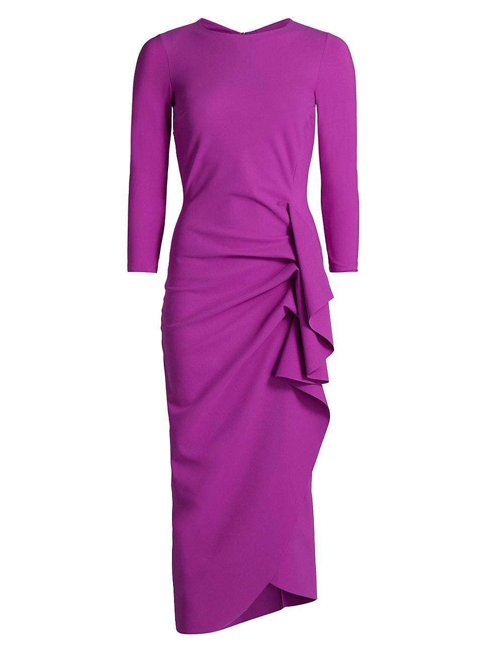 Womens Gathered Side Midi-Dress Product Image