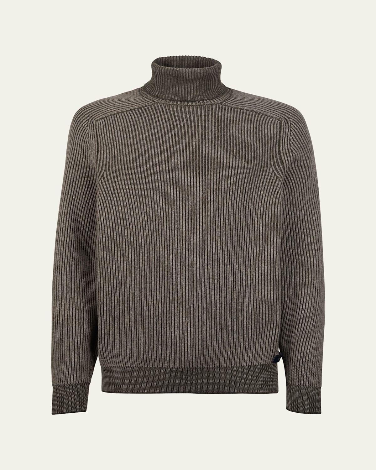 Mens Dinghy Roll Cashmere Rib Turtleneck Sweater Product Image