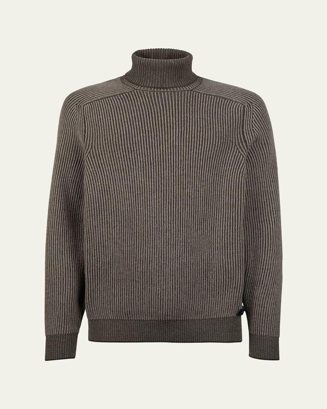 Mens Dinghy Roll Cashmere Rib Turtleneck Sweater Product Image