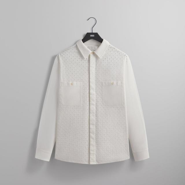 Kith Lattice Floral Long Sleeve Apollo Shirt - Silk Male Product Image