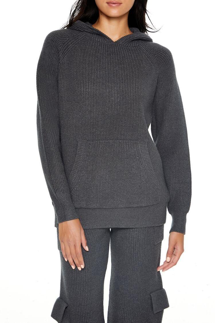 Sweater-Knit Hoodie | Forever 21 Product Image