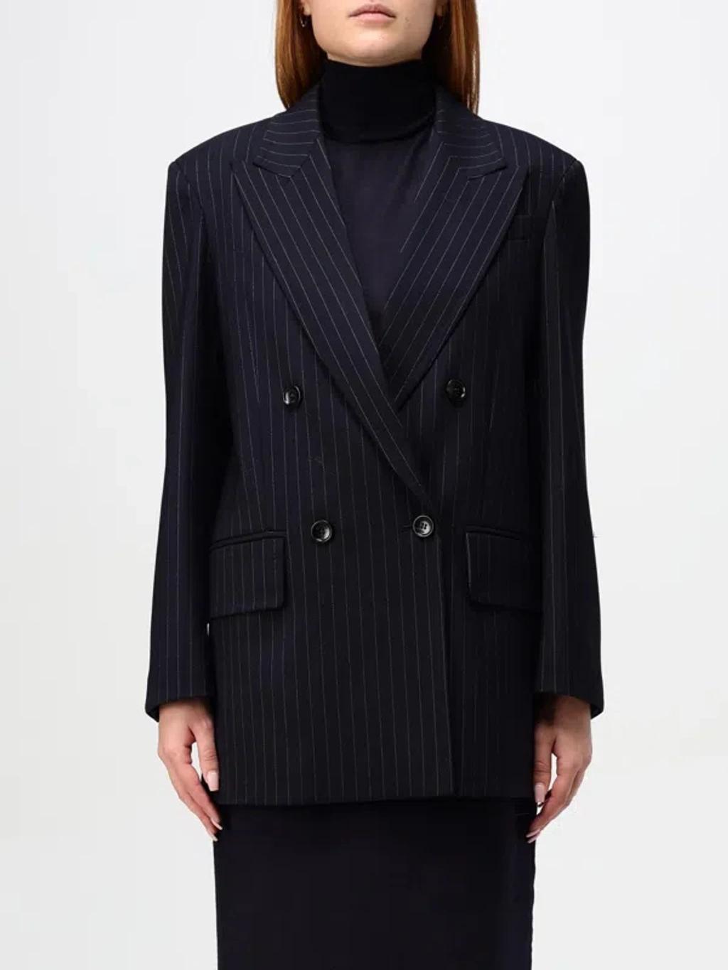 MAX MARA Blazer Woman Blue Women Product Image