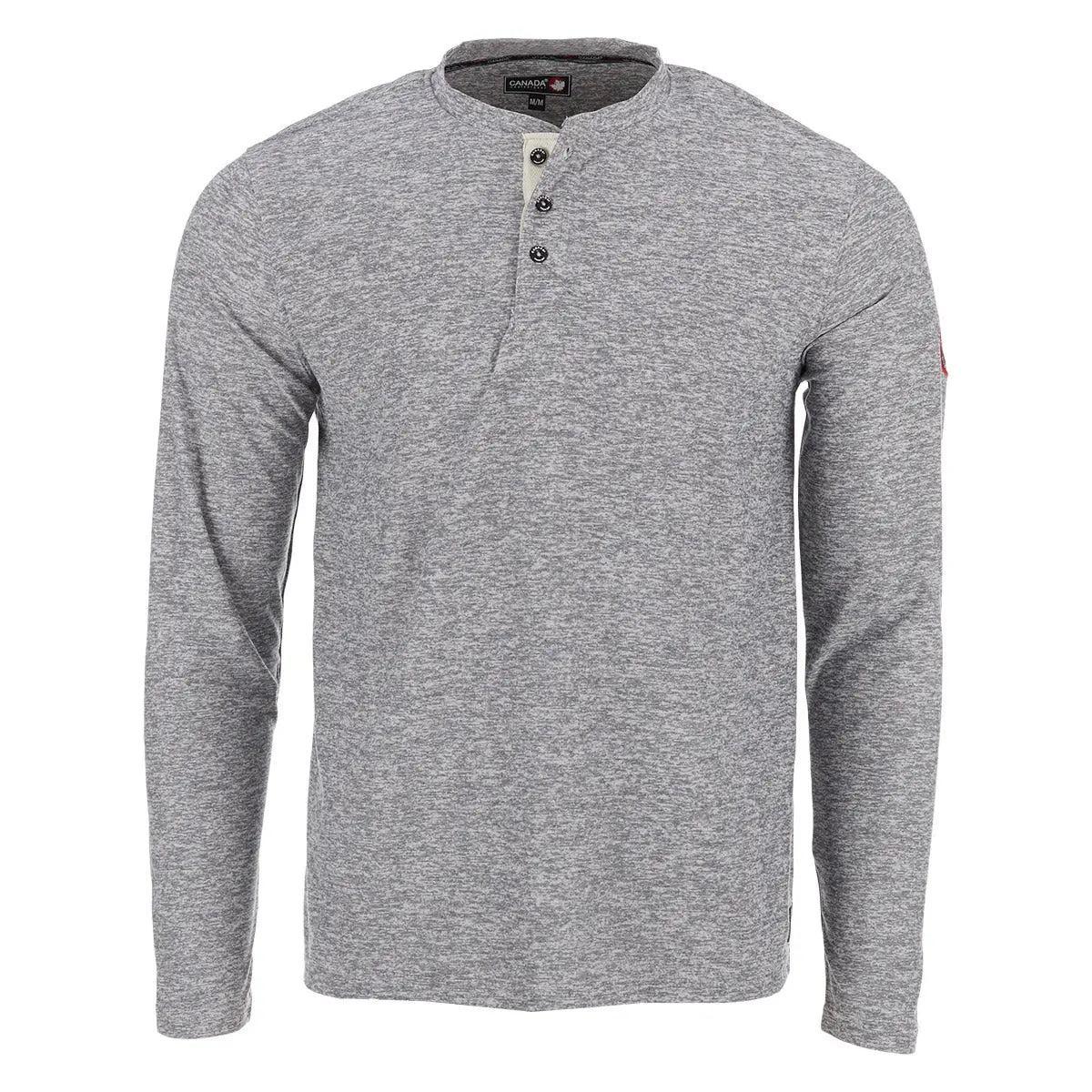 Canada Weather Gear Men's Long Sleeve Two Tone Supreme Soft Henley Product Image