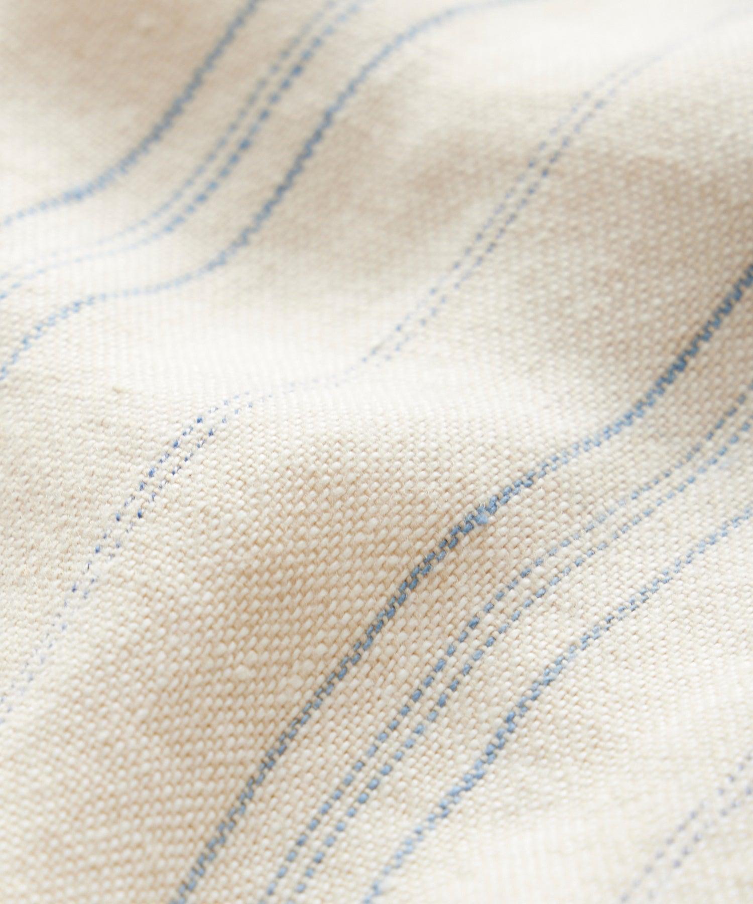 5" Linen Beachcomber Short in Cream Stripe Product Image