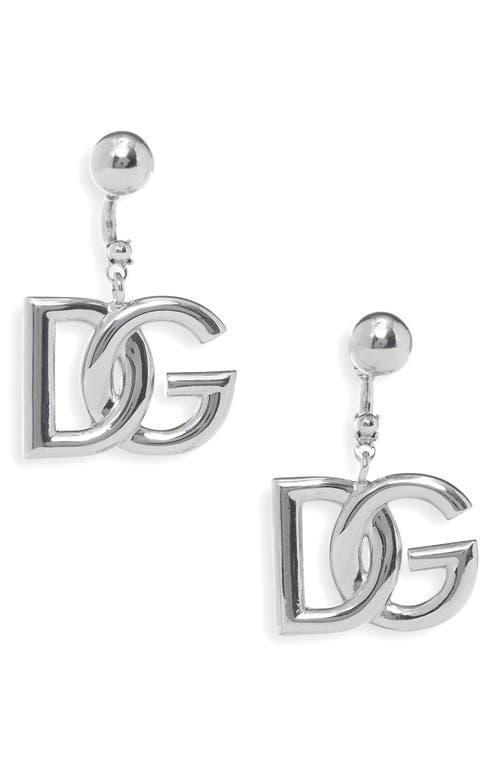 Dolce & Gabbana Logo Drop Back Earrings Product Image