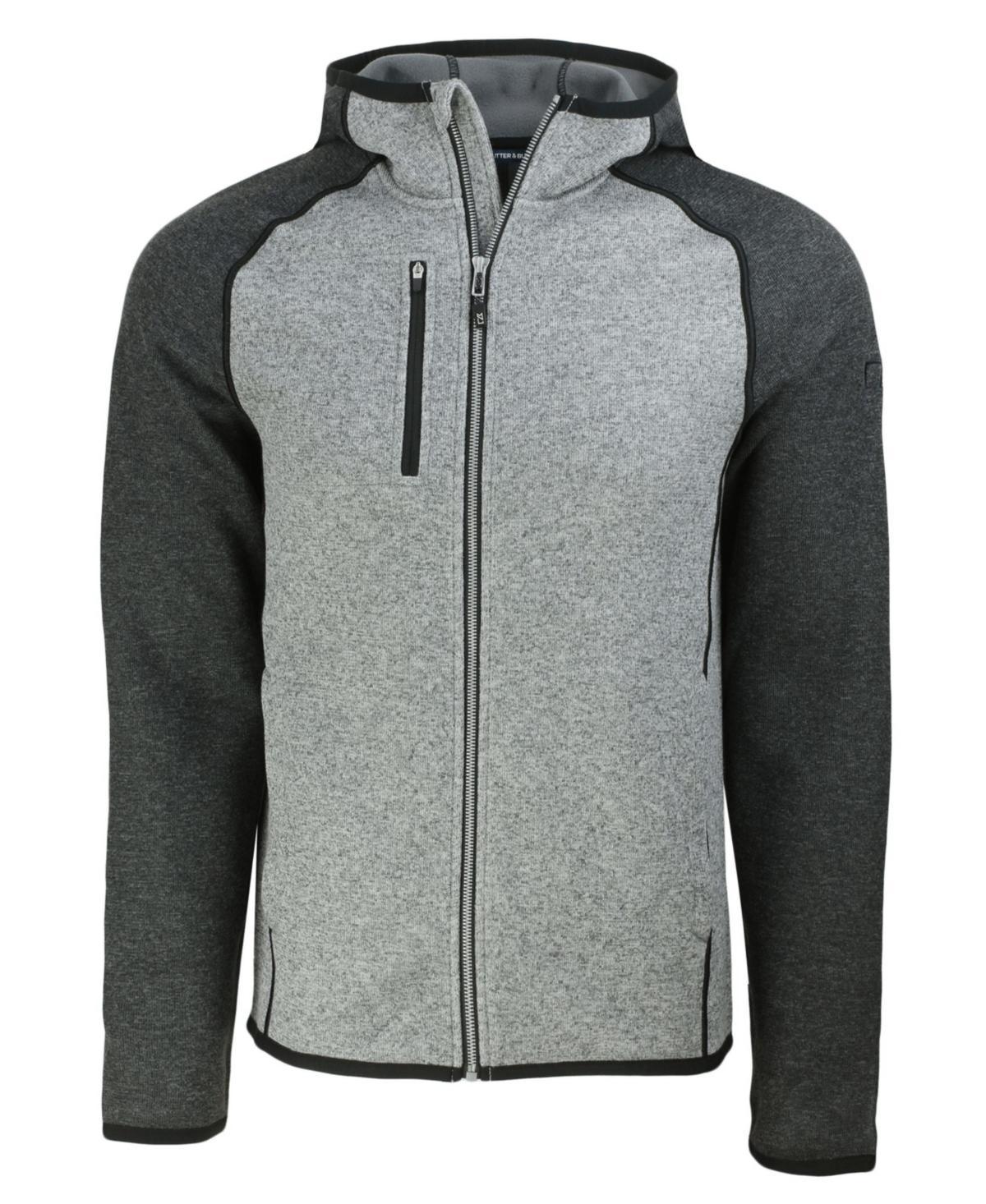 Cutter & Buck Mainsail Full Zip Hooded Mens Jacket - Polished heather Product Image