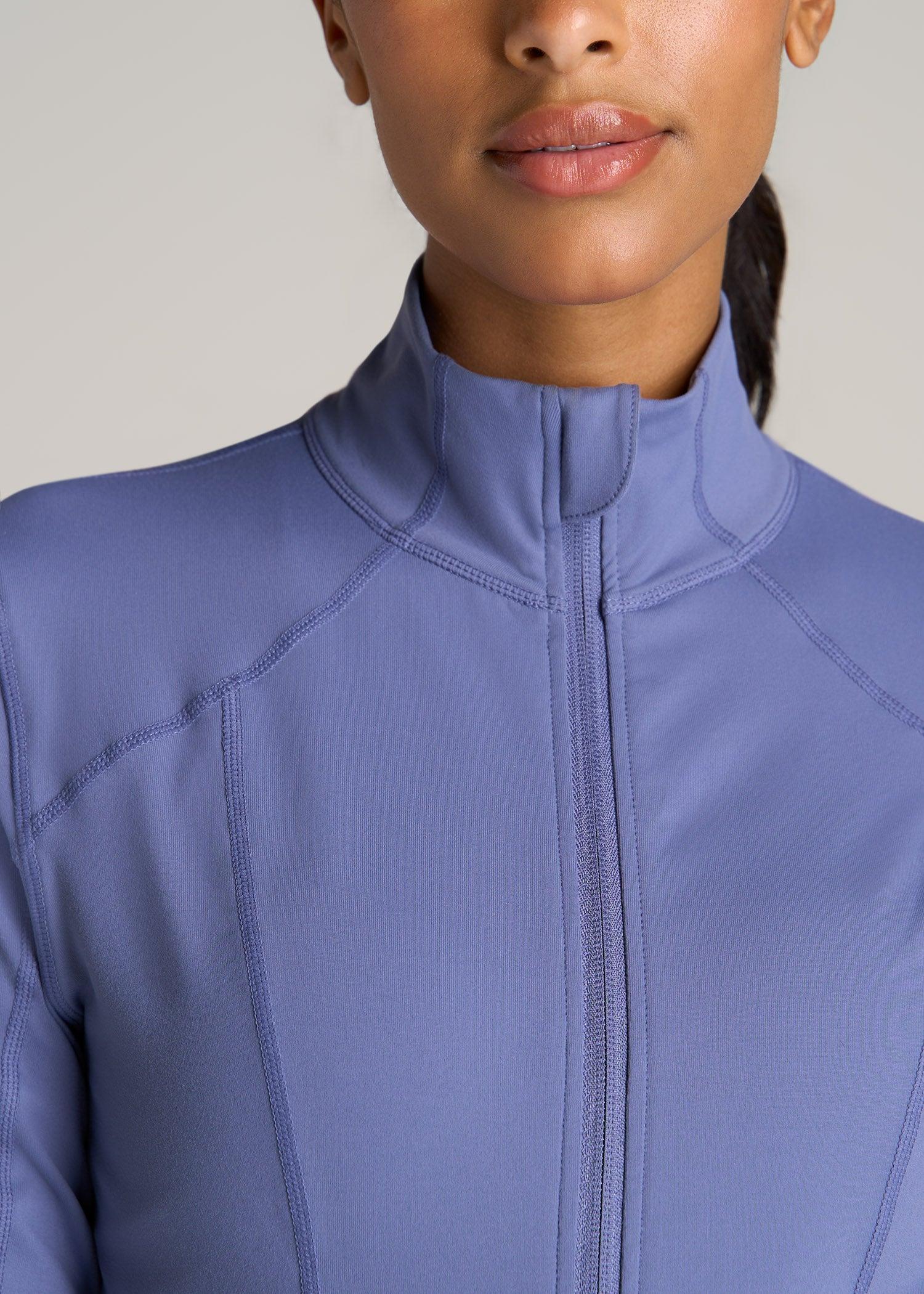 Women's Athletic Zip-Up Jacket in Marlin Blue Product Image