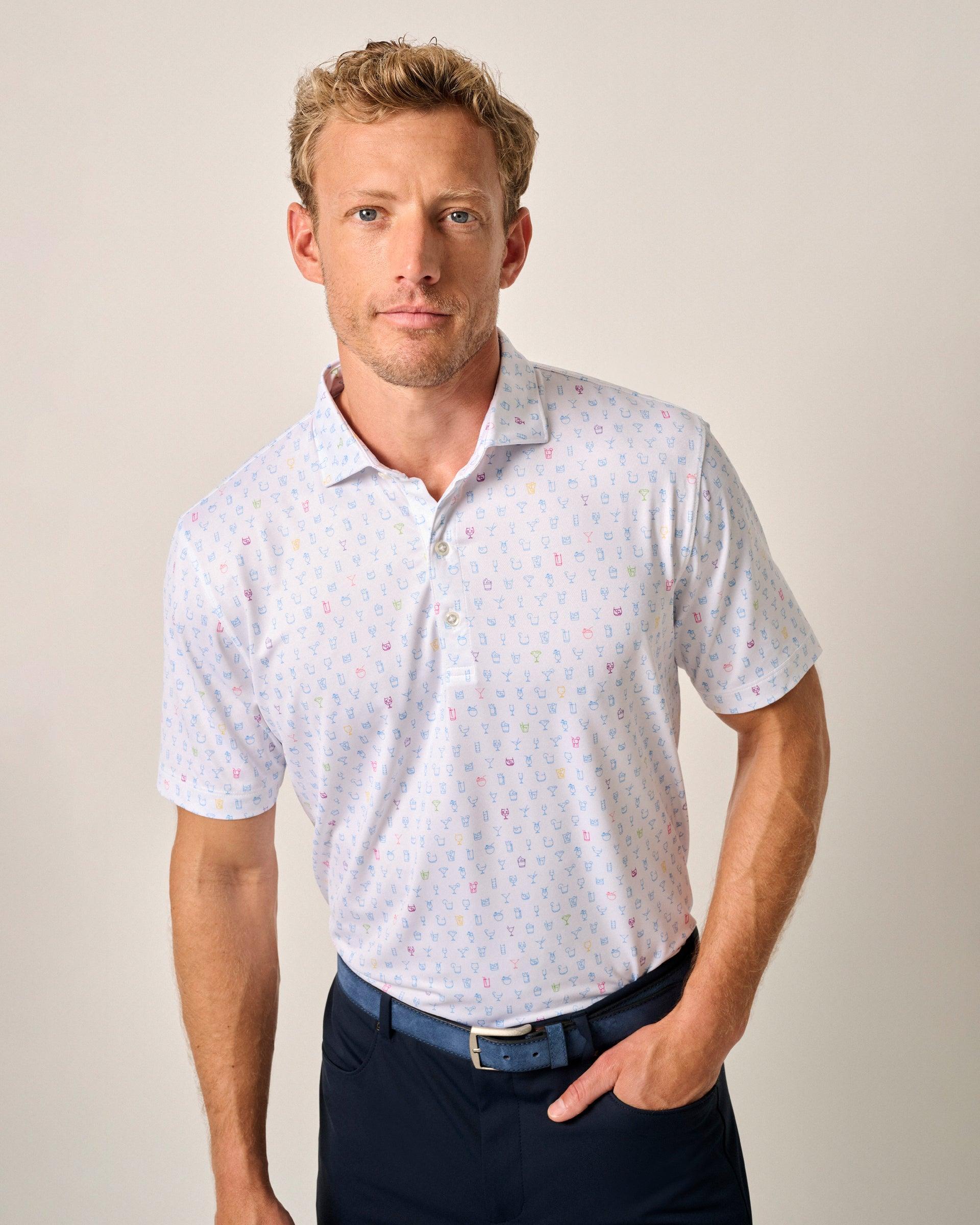 Mixology Printed Jersey Performance Polo Male Product Image