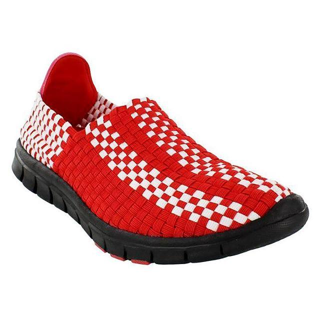 Nebraska Cornhuskers Woven Slip-On Unisex Shoes, Womens Product Image