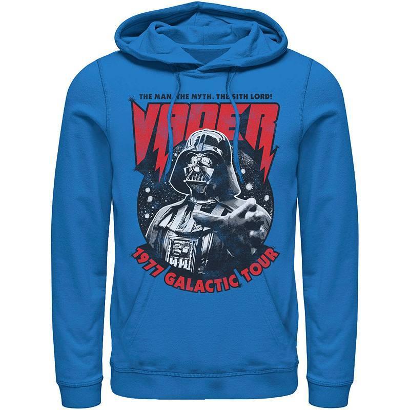 Mens Star Wars Vader 1977 Galactic Tour Metal Poster Hoodie Blue Product Image