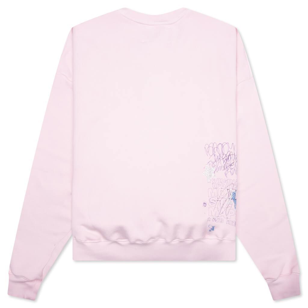 Sum One in Hollywood Luvs Me Crewneck Sweatshirt - Pink Male Product Image