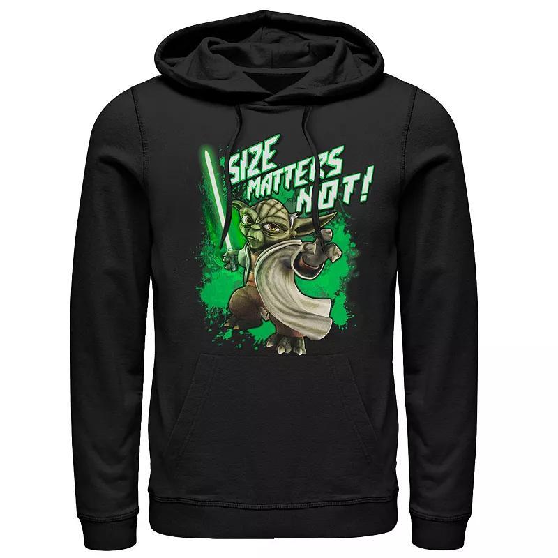 Mens Star Wars: The Clone Wars Yoda Size Matters Not Hoodie Product Image