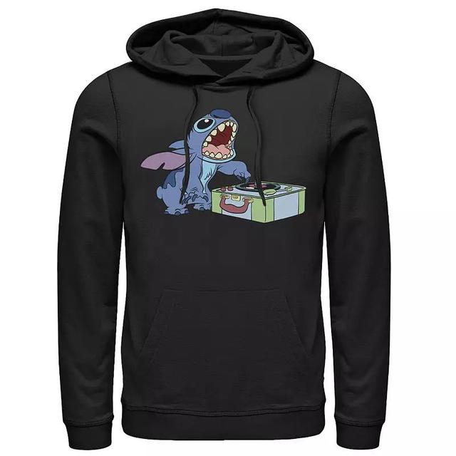 Disneys Lilo & Stitch Record Player Stitch Mens Hoodie Product Image