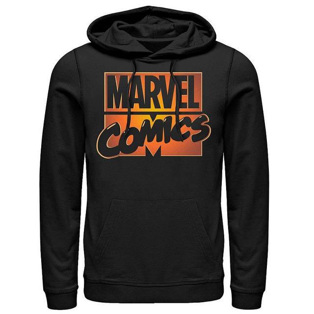 Mens Marvel Comics Orange Glow Halloween Logo Graphic Hoodie Product Image