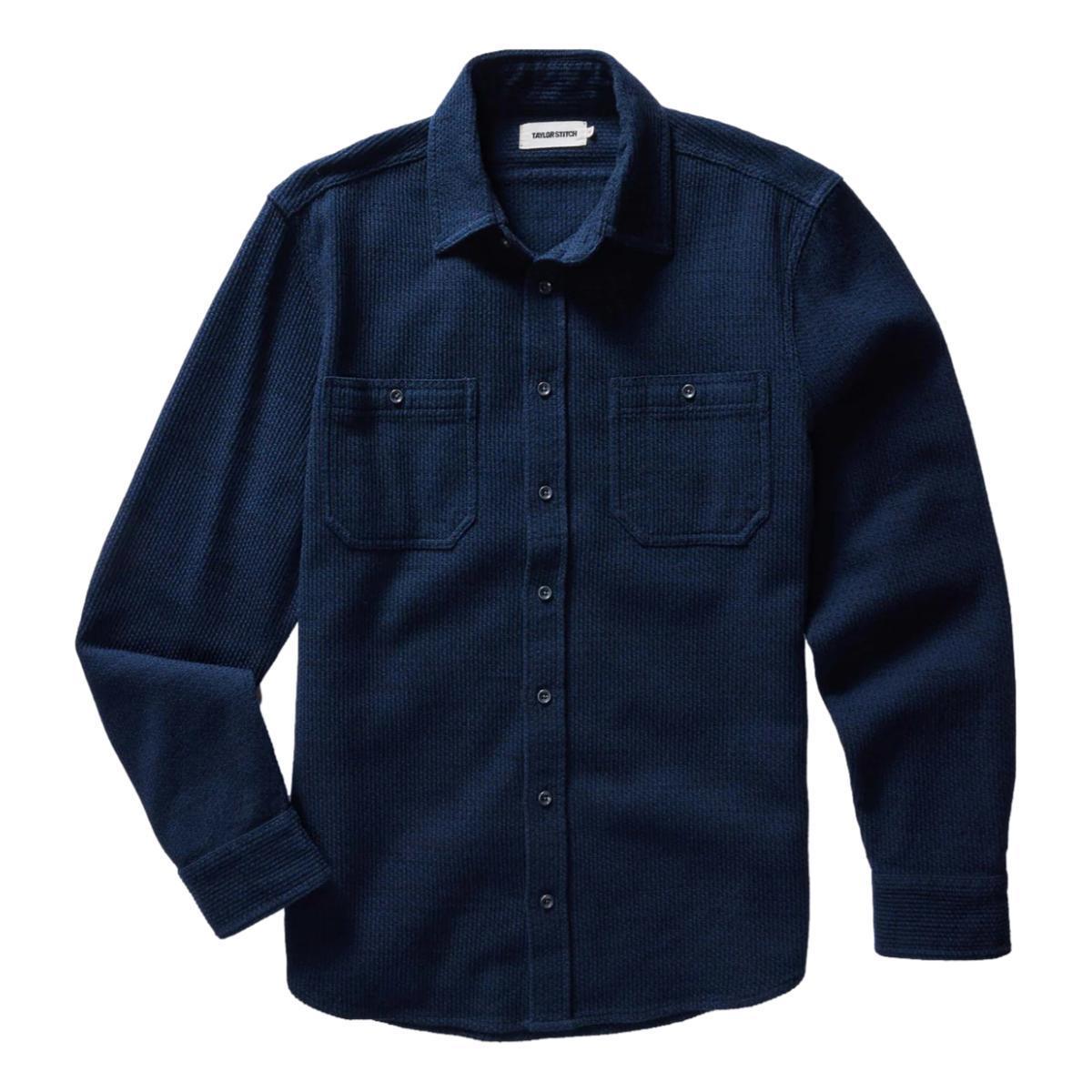 Utility Shirt Navy Sashiko Product Image