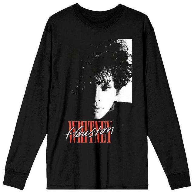 Mens Whitney Houston Portrait Tee Black Product Image