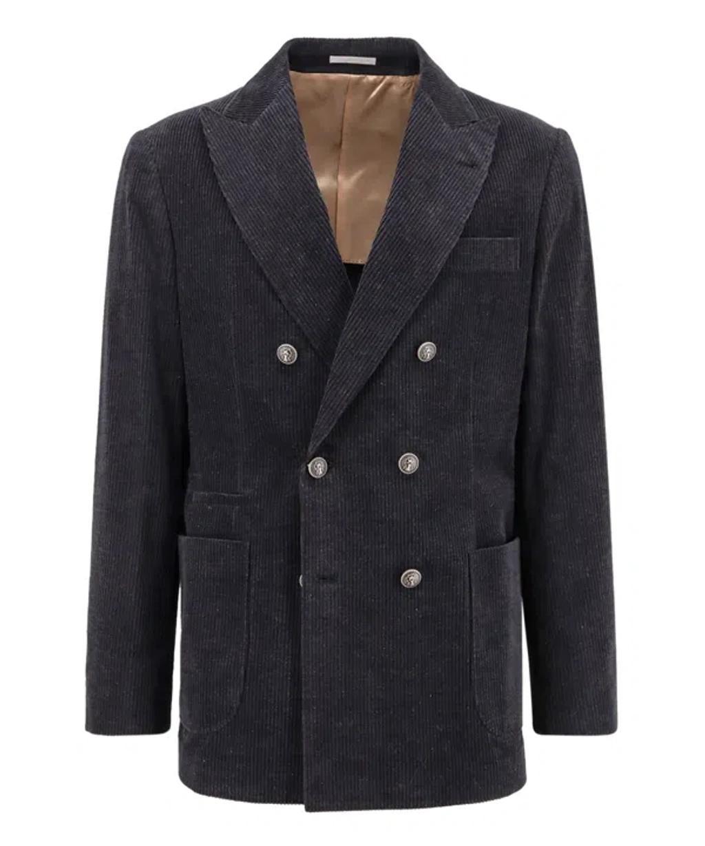 BRUNELLO CUCINELLI Blazer In Grey Product Image