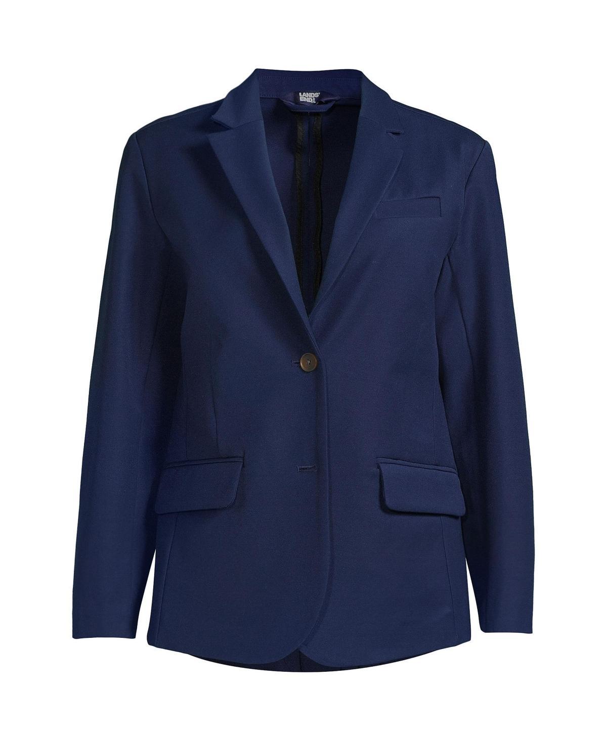 Lands End Womens Bi Stretch Blazer Jacket Product Image