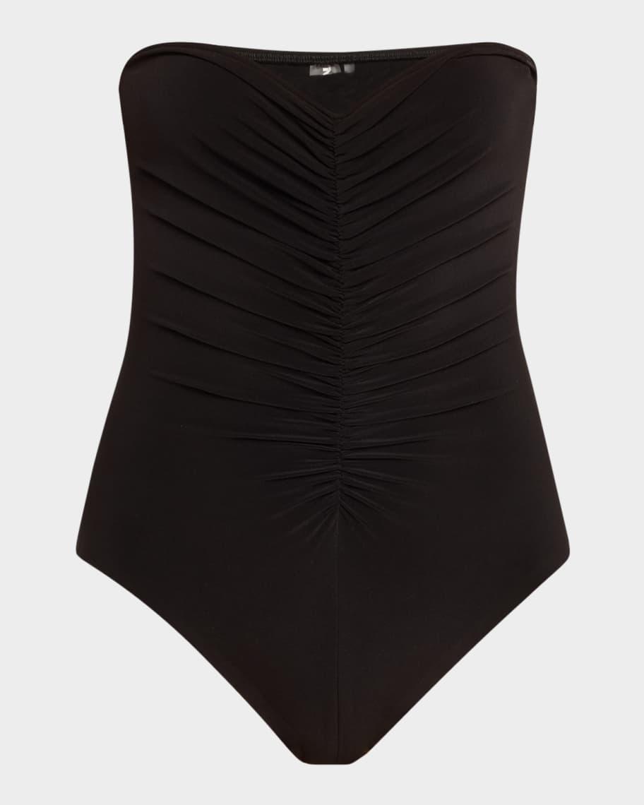 Strapless Shirred One-Piece Swimsuit product image