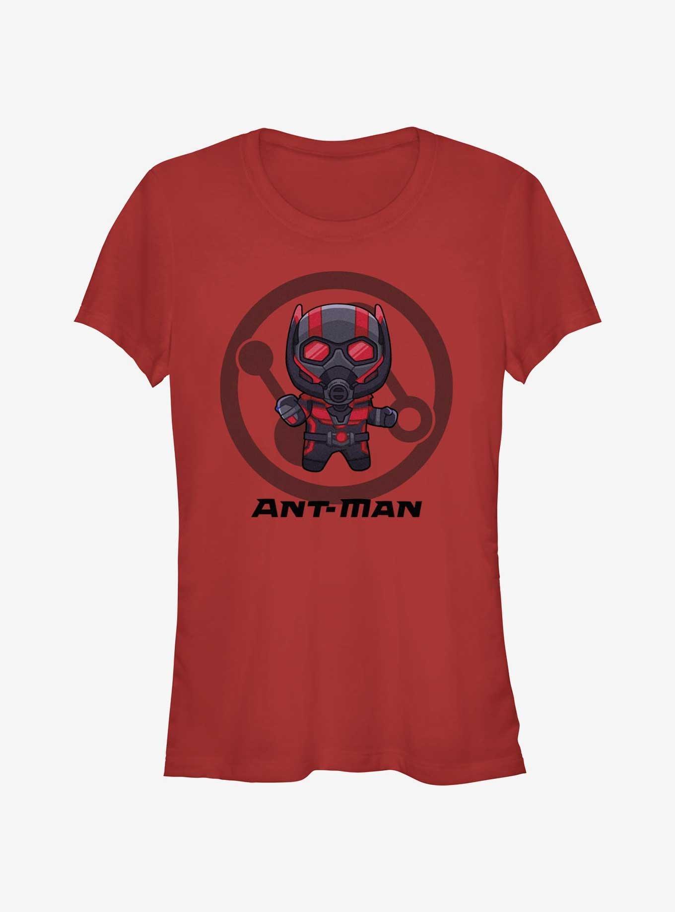 Marvel Ant-Man and the Wasp: Quantumania Chibi Ant-Man Badge Girls T-Shirt Product Image