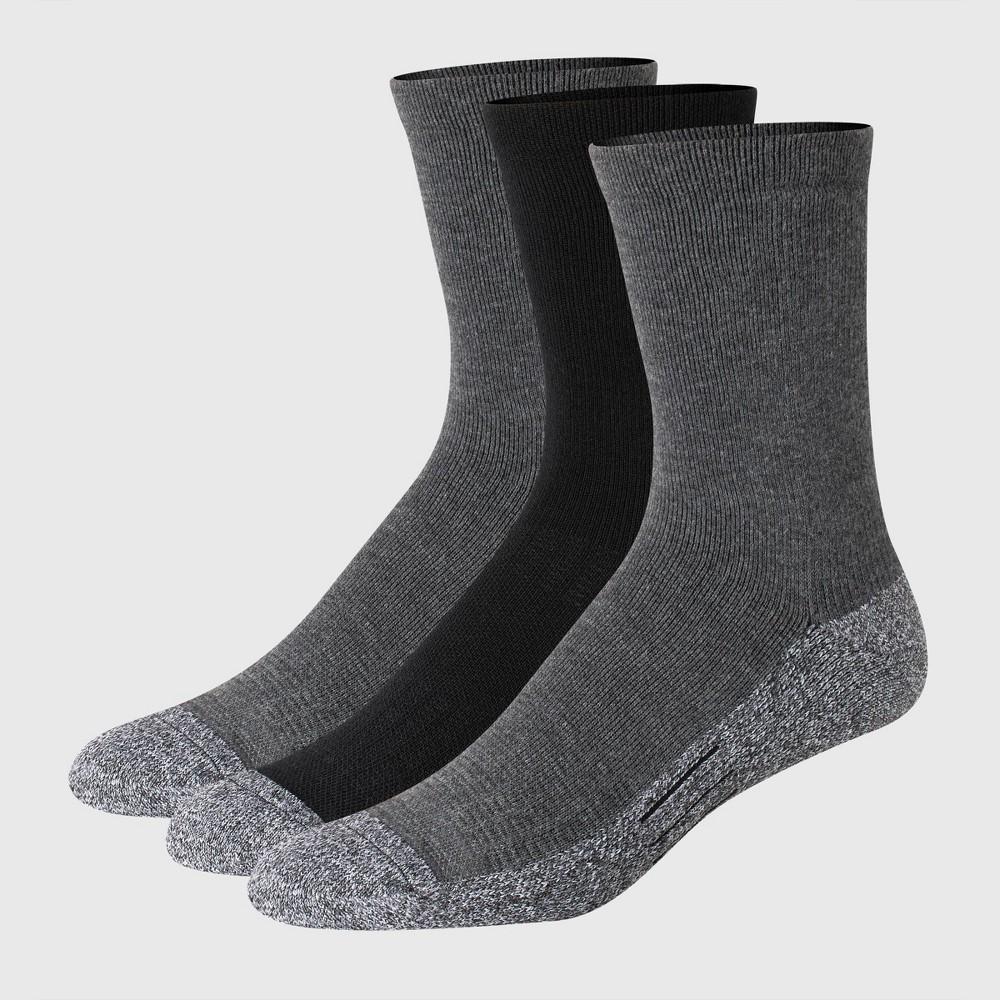 Hanes Premium Mens Cushioned Crew Socks 3pk 6-12 Product Image