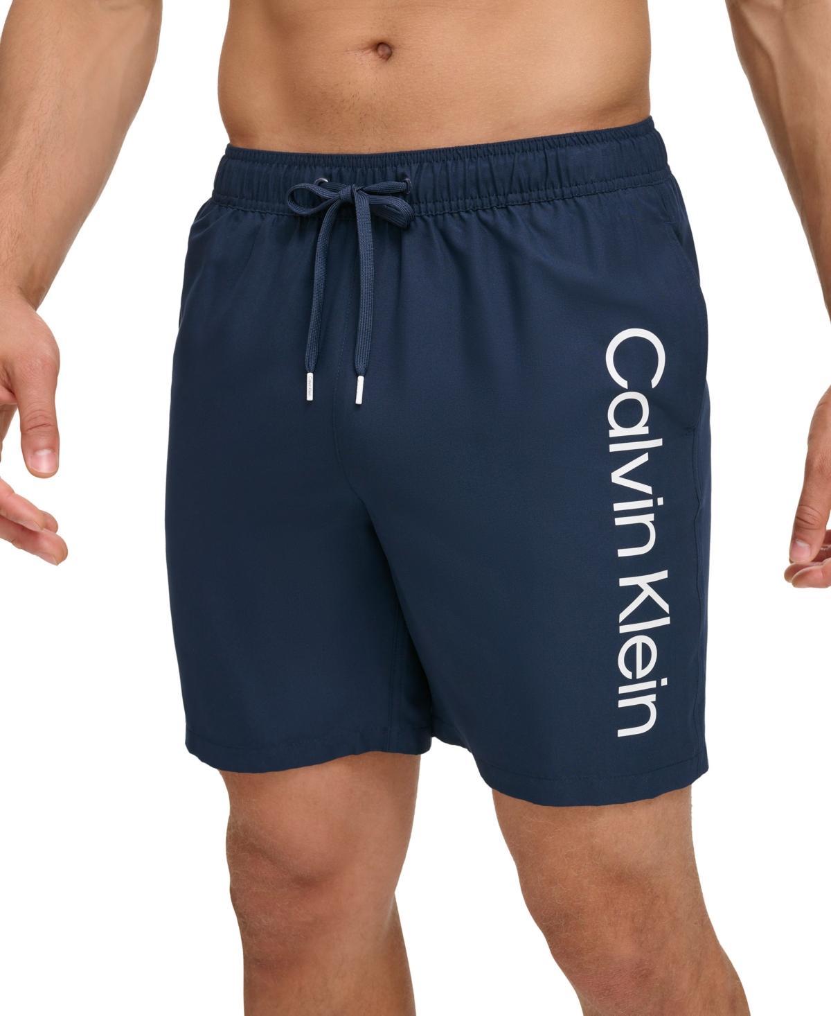 Calvin Klein Mens Core Logo-Print 7 Volley Swim Trunks, Created For Macys Product Image