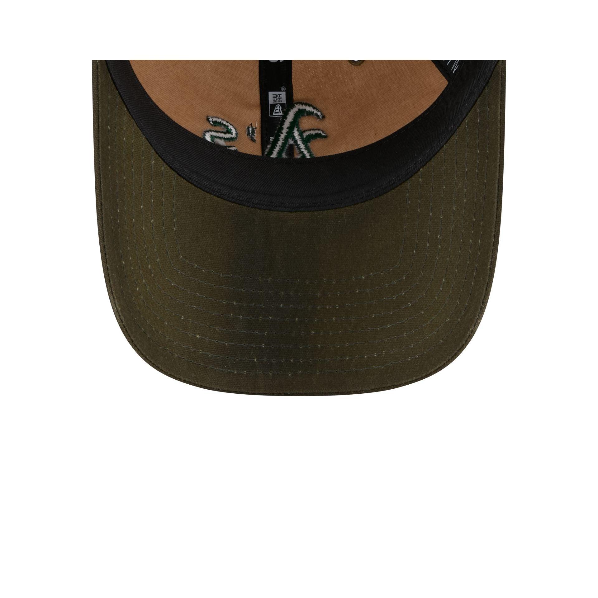 Oakland Athletics Wax Canvas 9TWENTY Adjustable Hat Male Product Image