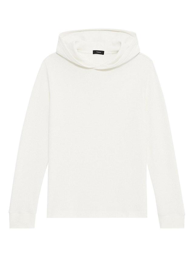 Theory Mattis Waffle Knit Organic Cotton Blend Hoodie Product Image