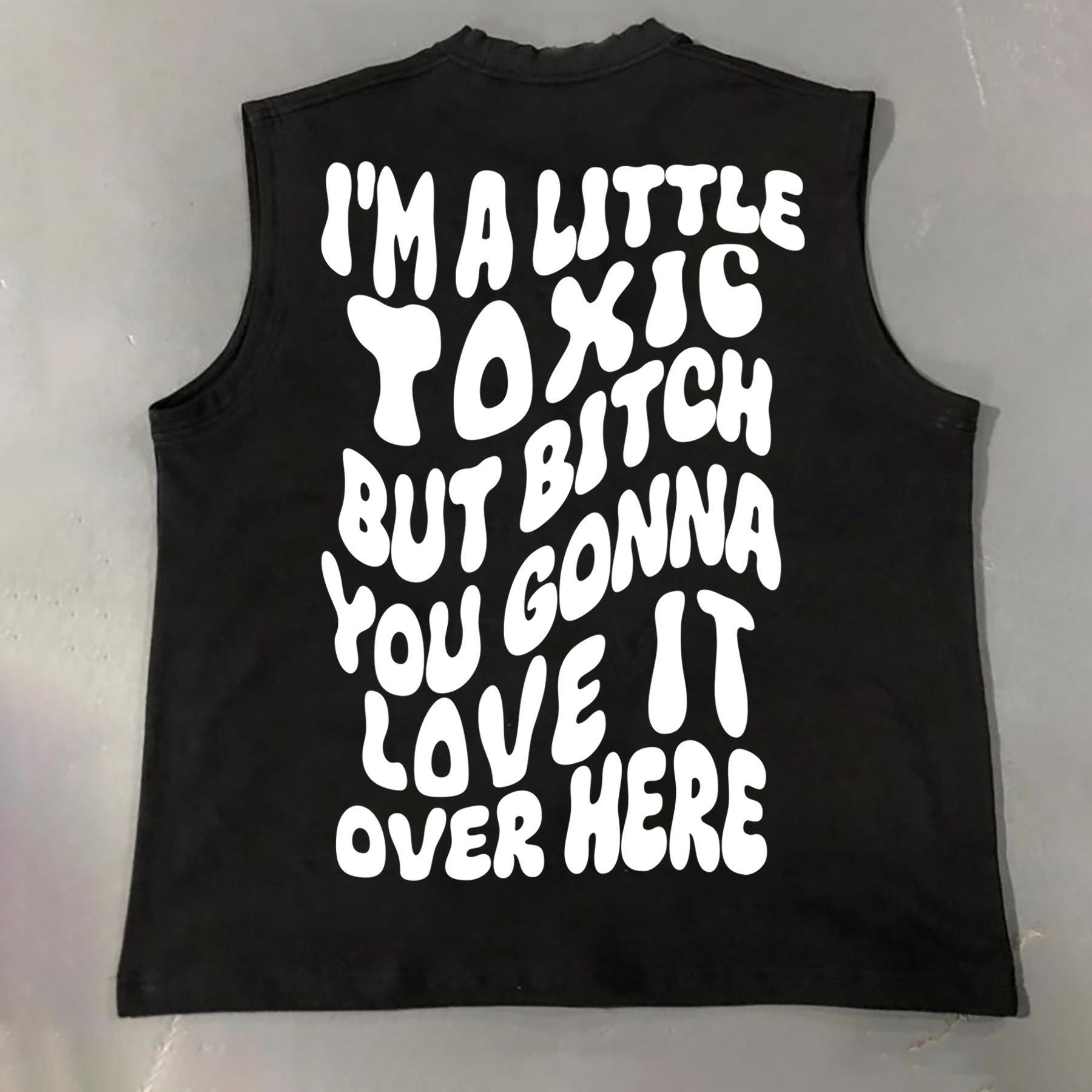 I'm A Little Toxic Print Tank Top Product Image