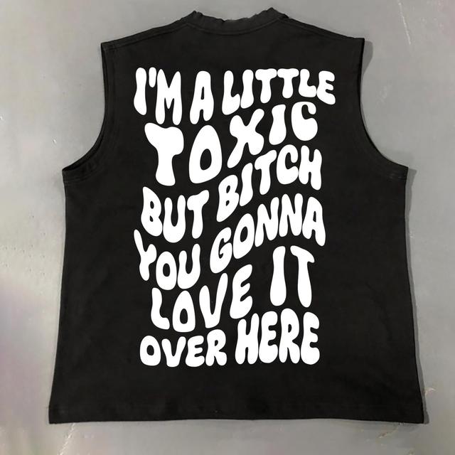 I'm A Little Toxic Print Tank Top Product Image