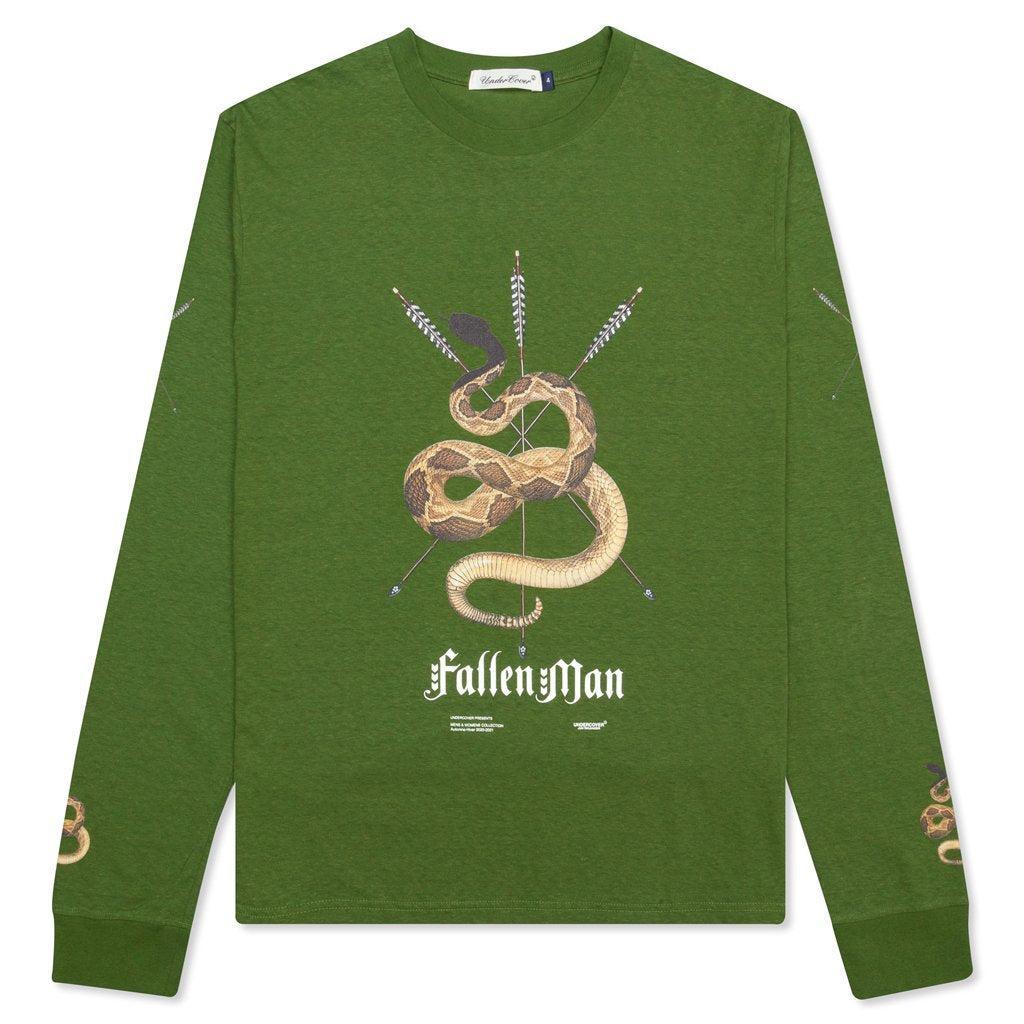 Fallen Man Snake Pullover - Khaki Male Product Image