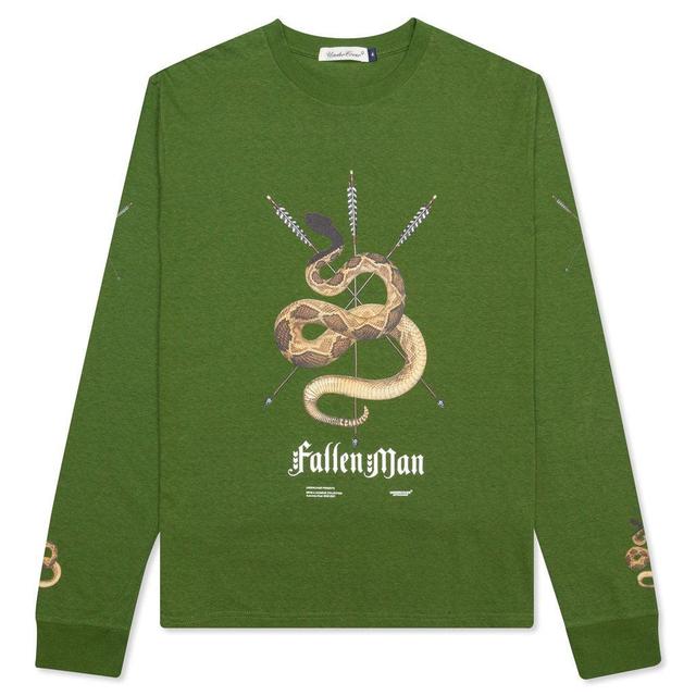 Fallen Man Snake Pullover - Khaki Male Product Image