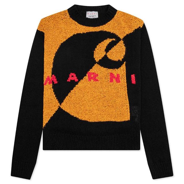 Marni x Carhartt WIP Logo Jumper - Black Male Product Image