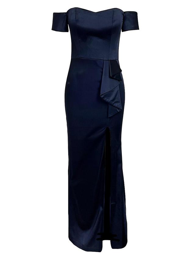 Womens Gabrielle Stretch Satin Gown Product Image