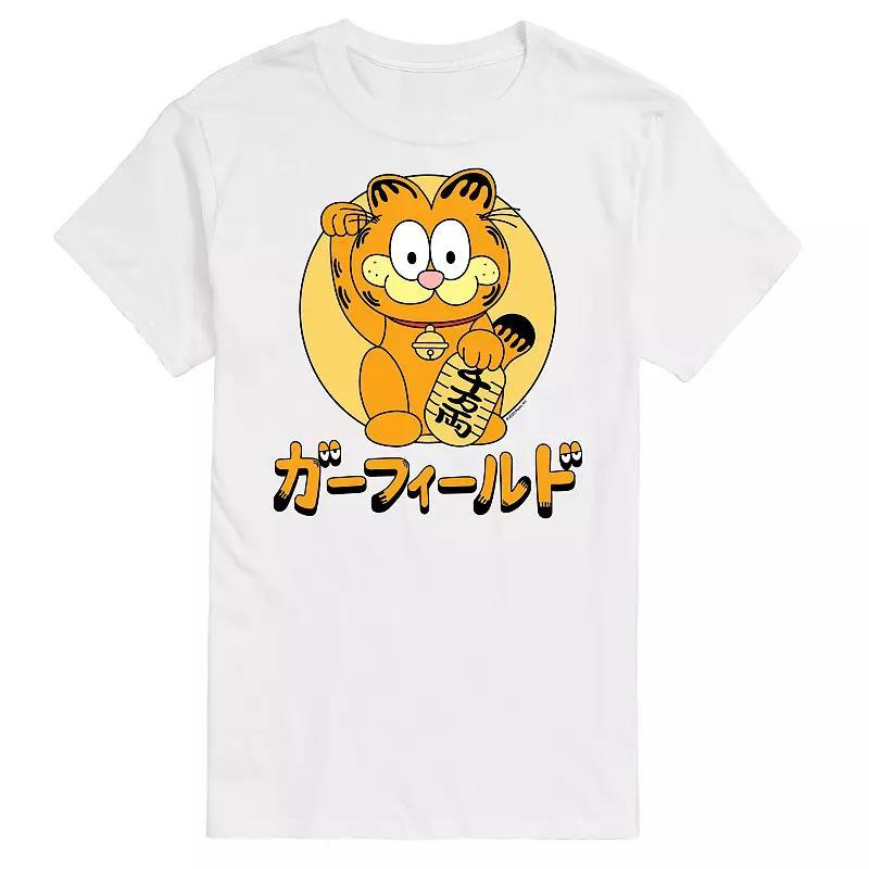 Big & Tall Garfield Garfield Lucky Cat Graphic Tee, Mens Product Image