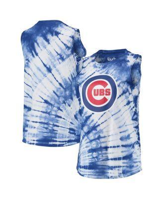 Womens Touch Royal Chicago Cubs Money Ball Tie-Dye Tank Top Product Image