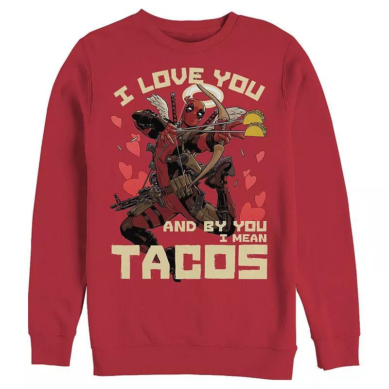 Disneys Deadpool I Love Tacos Mens Graphic Fleece Product Image