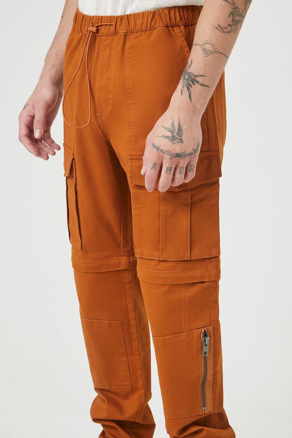 Twill Drawstring Cargo Joggers | Forever 21 Product Image