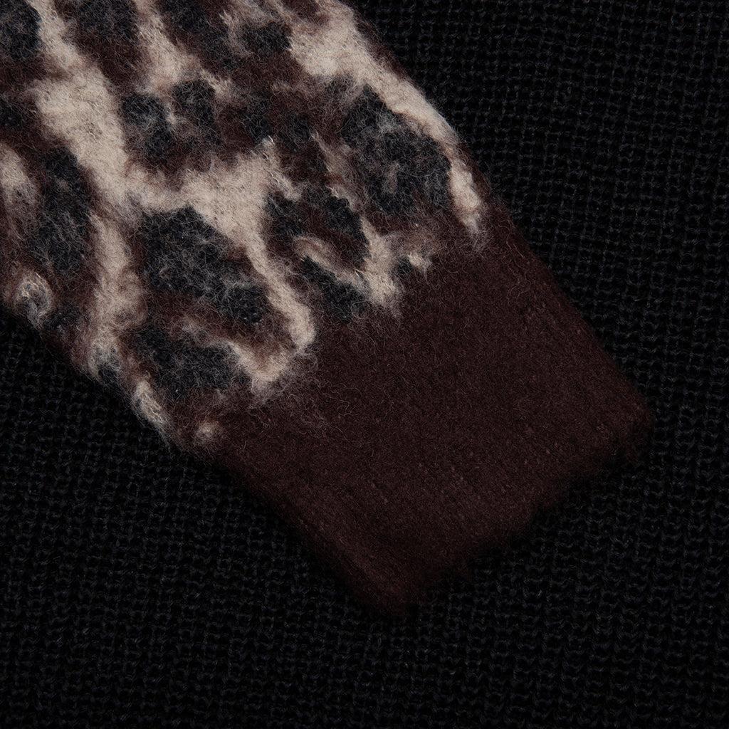 Leopard Cardigan - Brown/Black Male Product Image