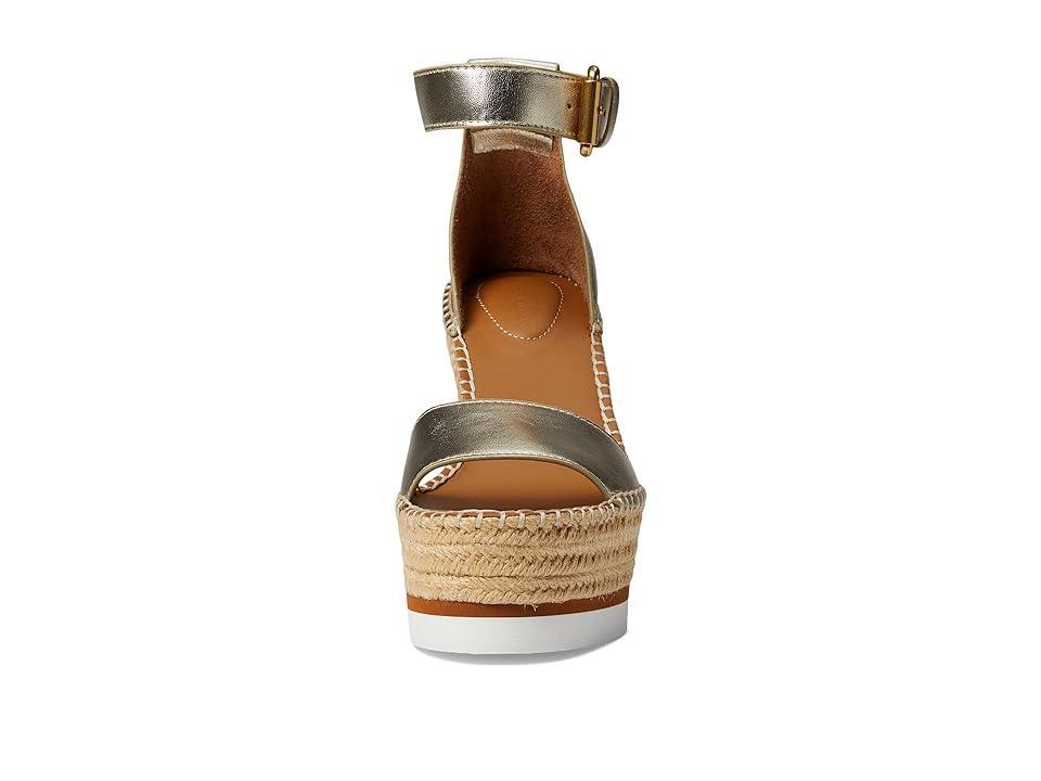 Womens Glyn Metallic Leather Espadrille Wedges Product Image