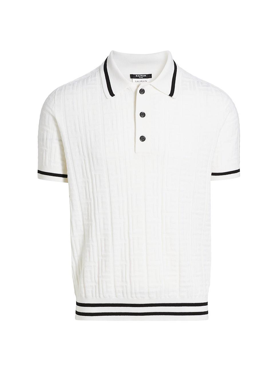 Mens Monogram Wool Polo Shirt Product Image