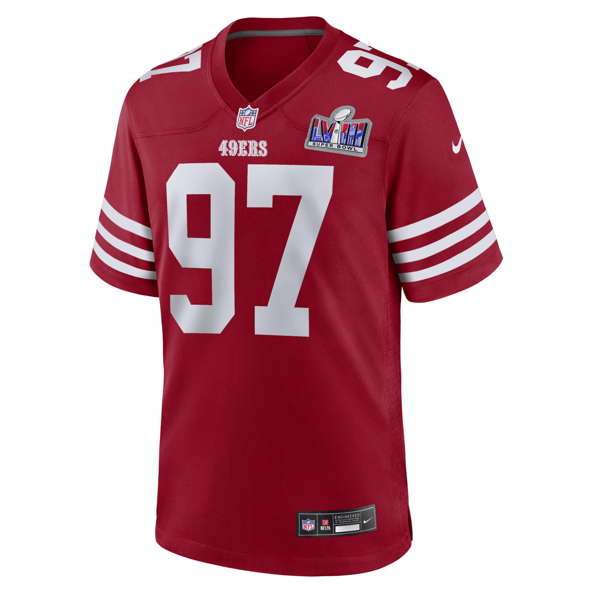 Nick Bosa San Francisco 49ers Super Bowl LVIII Nike Men's NFL Game Jersey Product Image