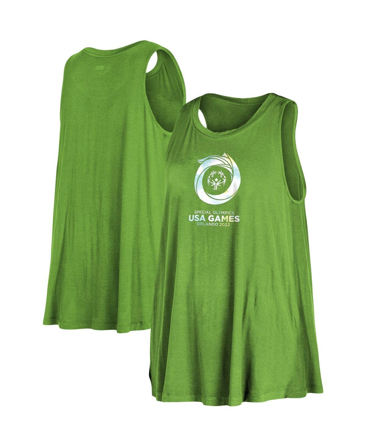 Womens New Era Apple Green 2022 Special Olympics Tank Top Product Image