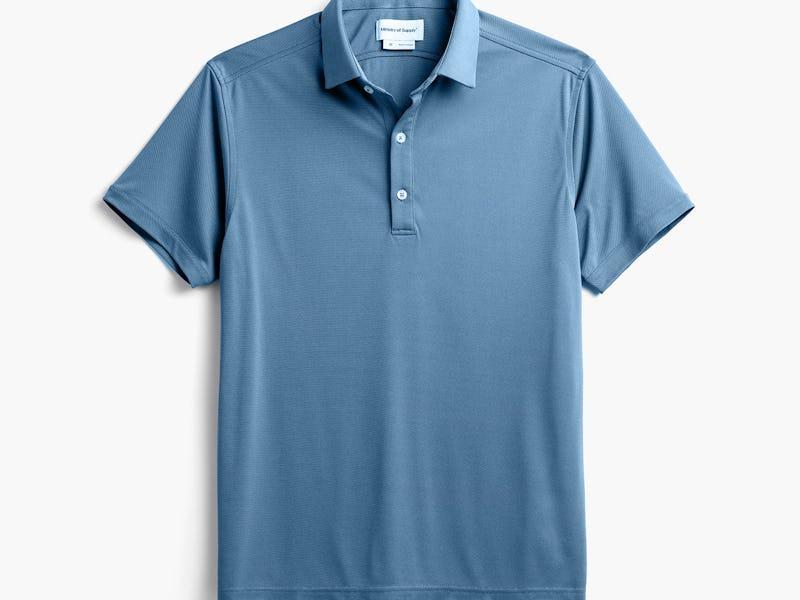 Atlantic Blue Oxford Men's Apollo Polo Product Image