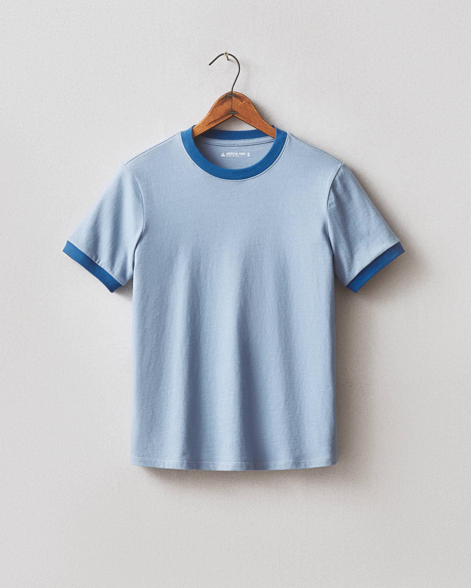 Ringer Tee - Beach Horizon/ Blue Aura Product Image